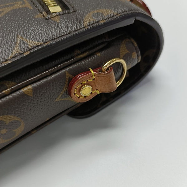 MÉTIS MM Monogram Coated Canvas Brown