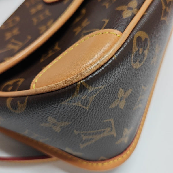 DIANE Monogram Coated Canvas Brown