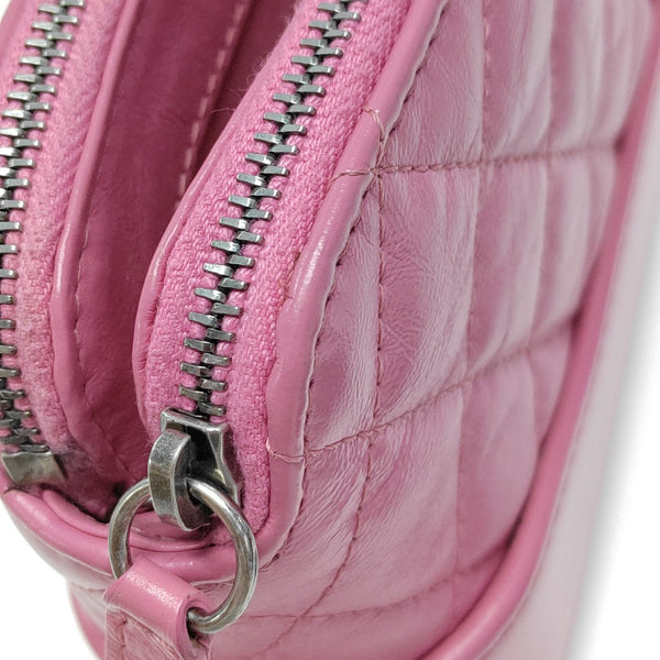 GABRIELLE Mini Quilted Calfskin Red