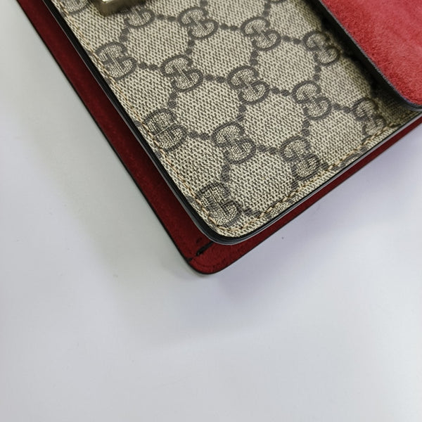 Dionysus Mini Monogram Coated Canvas Beige