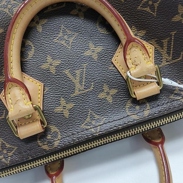 SPEEDY 25 Monogram Coated Canvas Brown