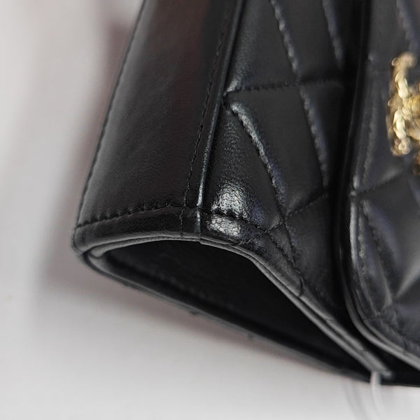 TRENDY CC Quilted Lambskin Black