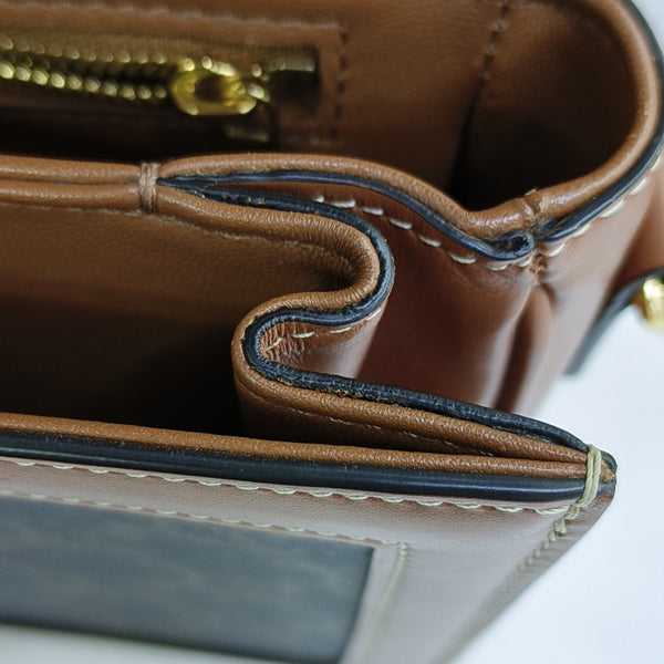TRIOMPHE Medium Coated Canvas Brown
