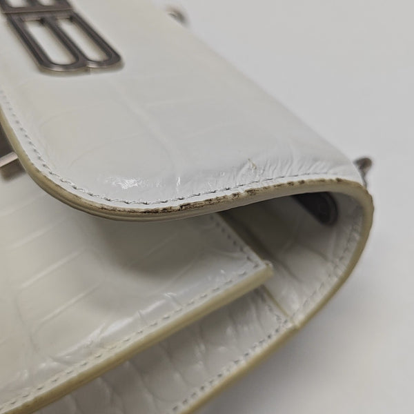 Calfskin Shoulder Bag White