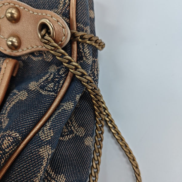 Canvas Top Handle Bag Blue