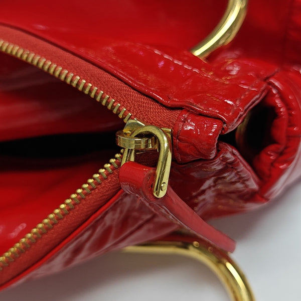 Patent Leather Tote Bag Red