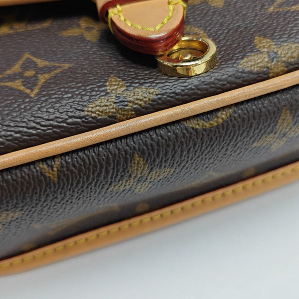 DIANE Nano Monogram Coated Canvas Brown
