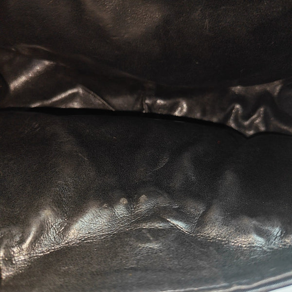 Leather Shoulder Bag Black