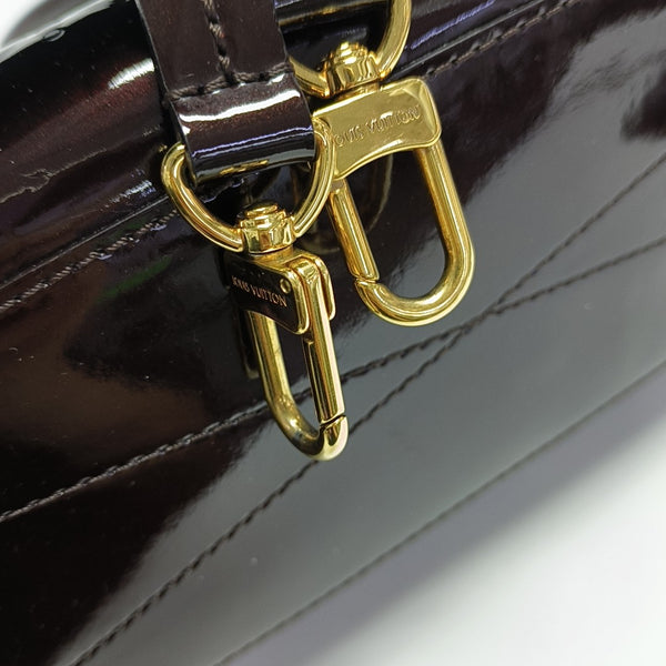 SANTA MONICA Monogram Patent Leather Red