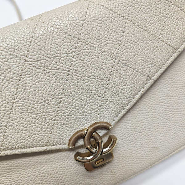 WOC Quilted Calfskin White