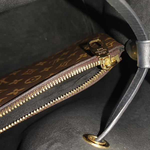 NÉONOÉ MM Monogram Coated Canvas Brown