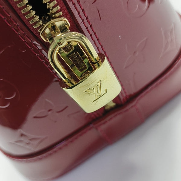 ALMA GM Monogram Patent Leather Red