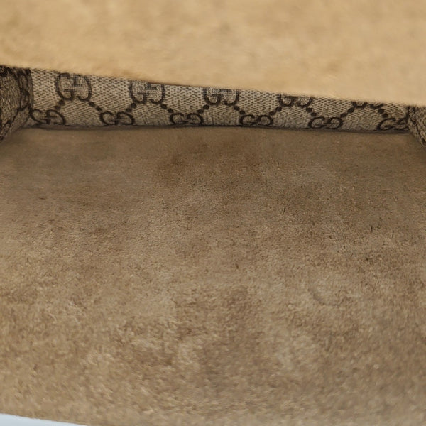 Dionysus Mini Monogram Coated Canvas Beige