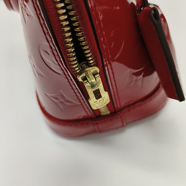 ALMA BB Monogram Patent Leather Red