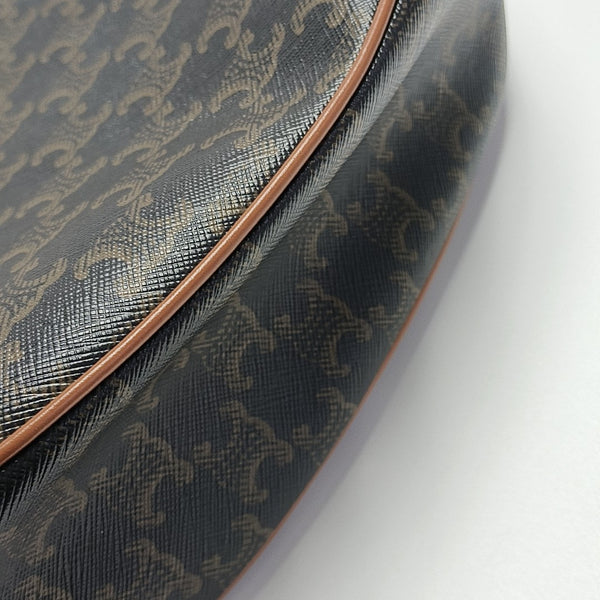 Coated Canvas Shoulder Bag Black