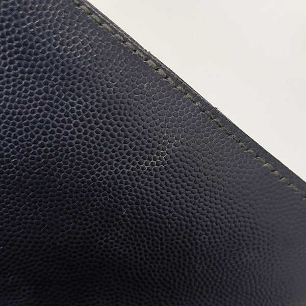 ENVELOPE Small Chevron Calfskin Blue