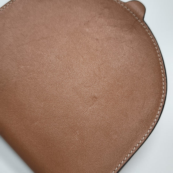 Heel Small Calfskin Brown