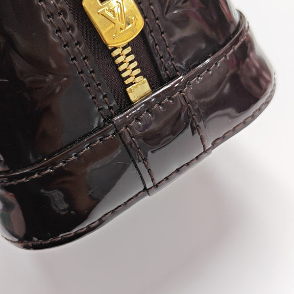 ALMA BB Monogram Patent Leather Red