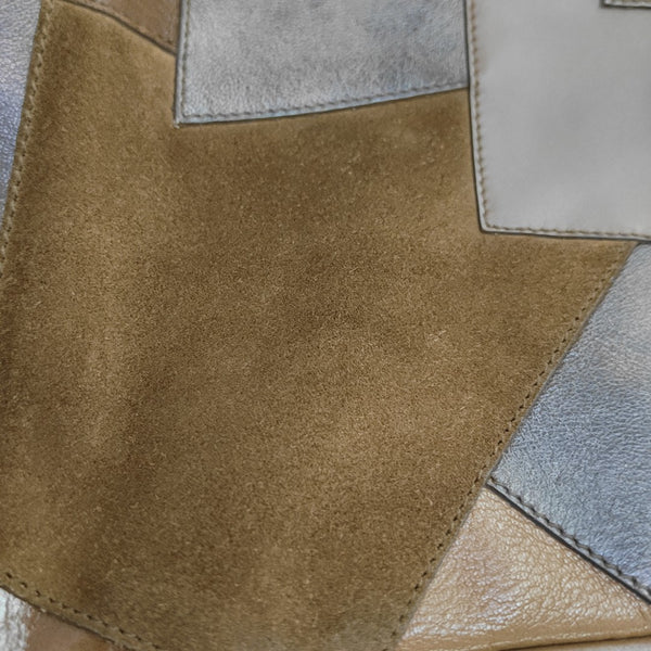 Calfskin Top Handle Bag Brown