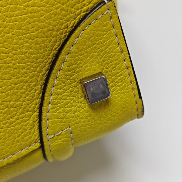 LUGGAGE Mini Calfskin Yellow