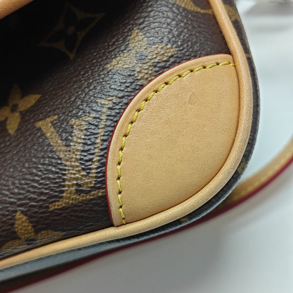 DIANE Monogram Coated Canvas Brown