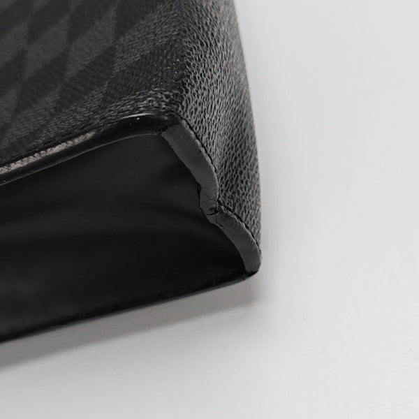 Pochette Voyag MM Monogram Coated Canvas Black