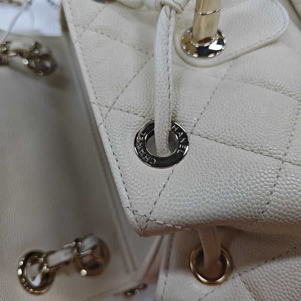 DUMA Quilted Grained Calfskin Beige