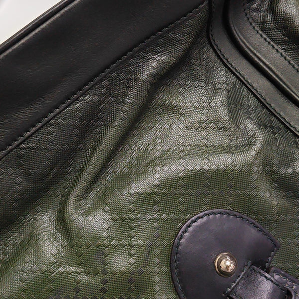 Calfskin Top Handle Bag Green