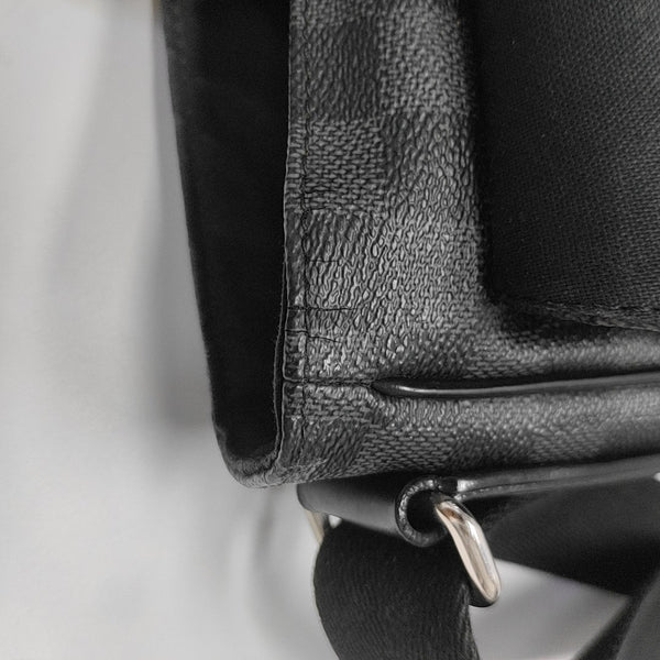 DISTRICT MM Damier Graphite Coated Canvas Gray