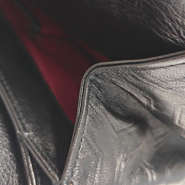 Calfskin Top Handle Bag Black