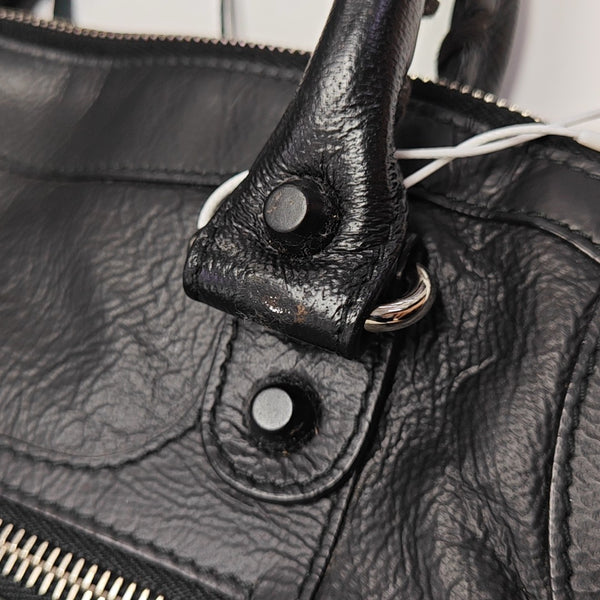 Calfskin Shoulder Bag Black