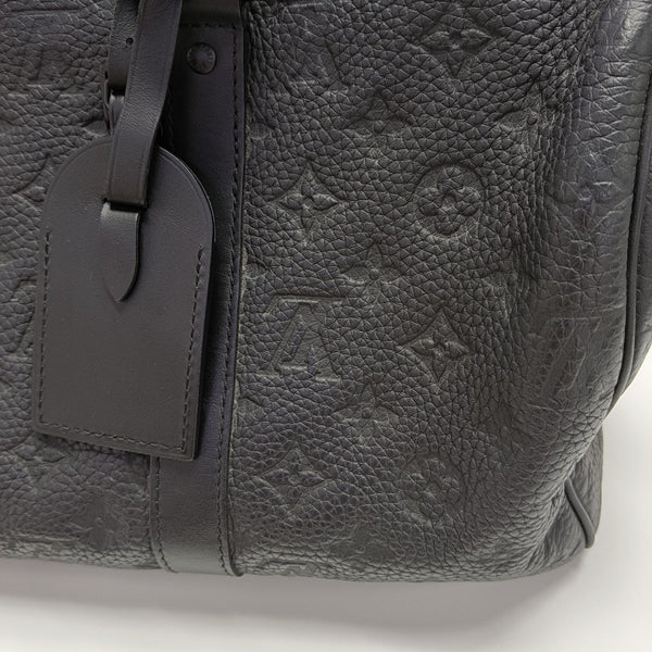 KEEPALL 35 Monogram Calfskin Black