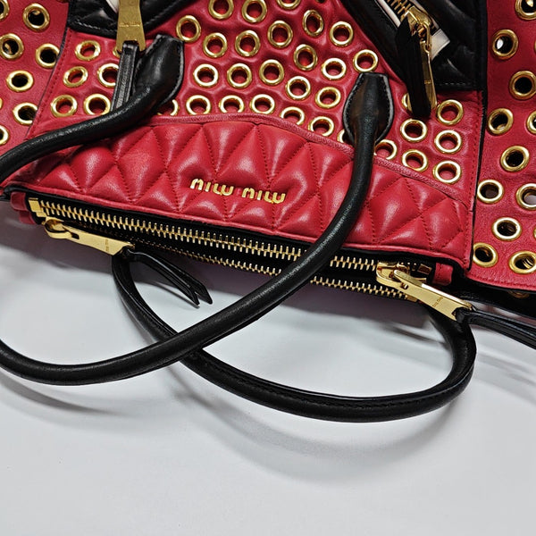 Quilted Lambskin Red