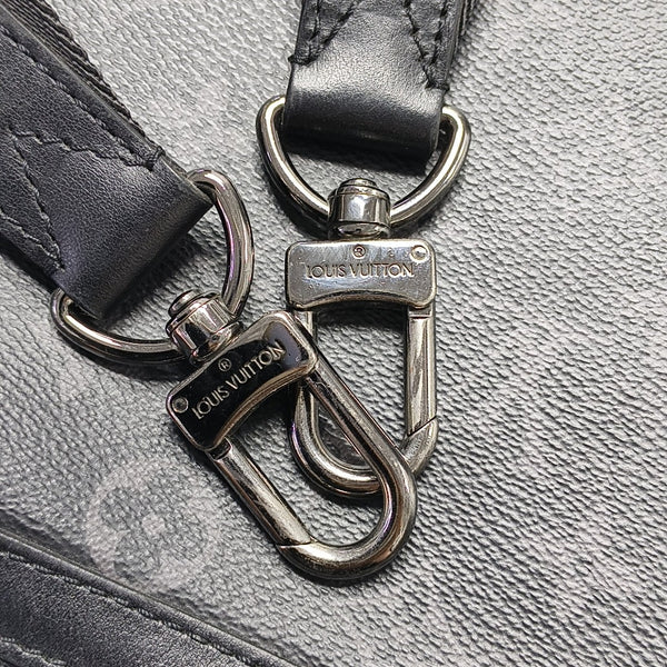 TRIO Monogram Coated Canvas Gray