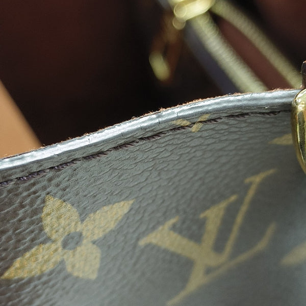 NÉONOÉ MM Monogram Coated Canvas Brown