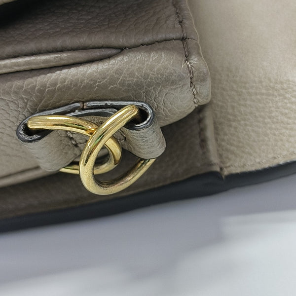 MÉTIS EAST WEST Monogram Calfskin Gray
