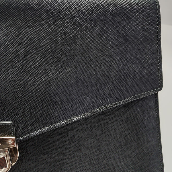 Leather Clutch Black