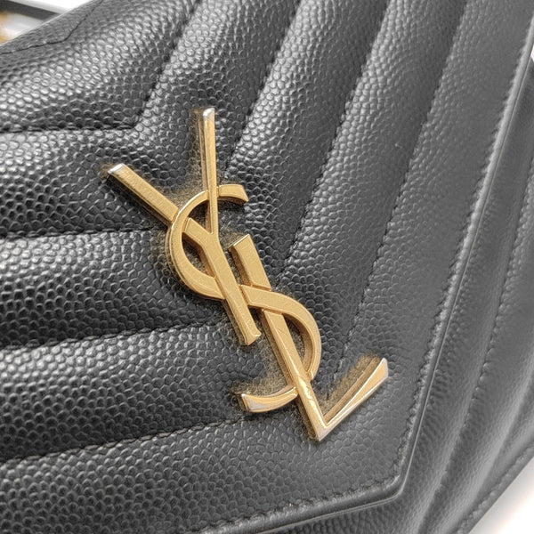 MONOGRAM WOC Chevron Calfskin Black