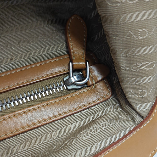 Fabric Tote Bag Brown