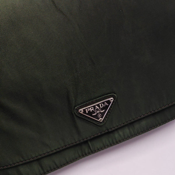 Nylon Shoulder Bag Green