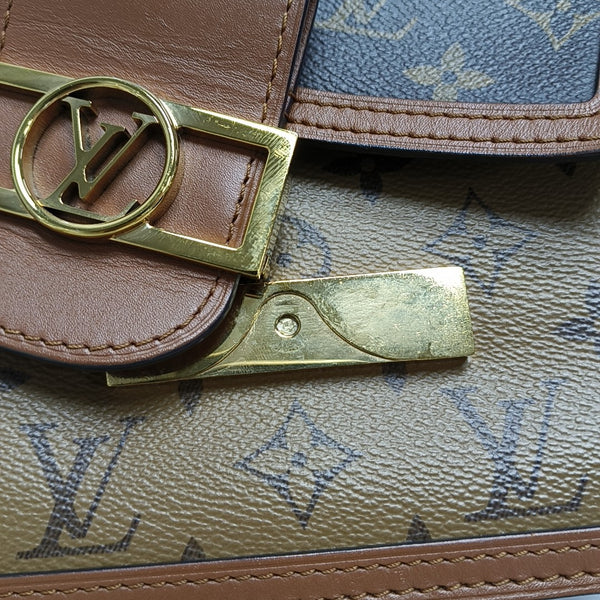 DAUPHINE Mini Monogram Coated Canvas Brown
