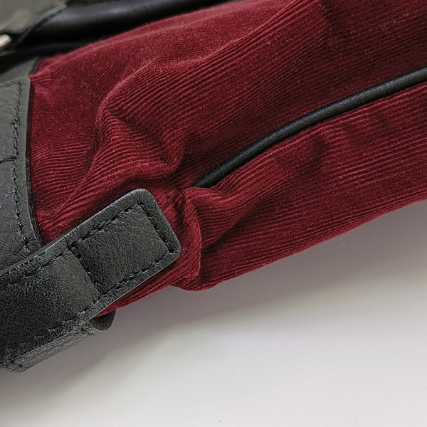 Fabric Shoulder Bag Red