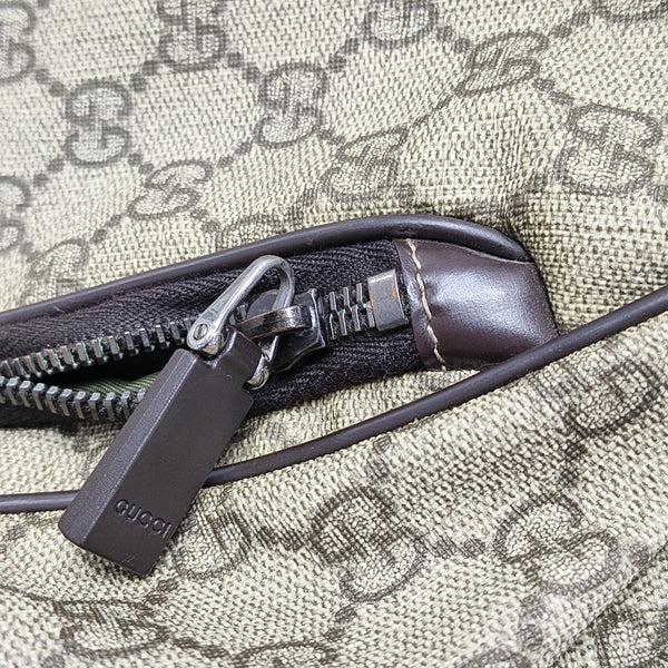 Monogram Coated Canvas Backpack Brown