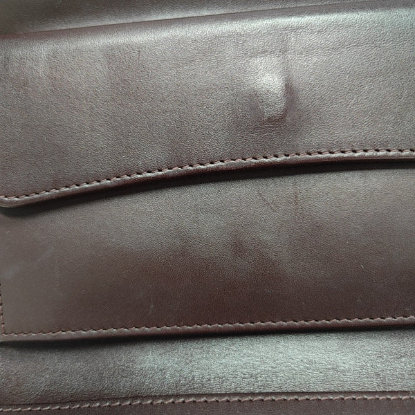 Quilted Grained Calfskin Wallet Black