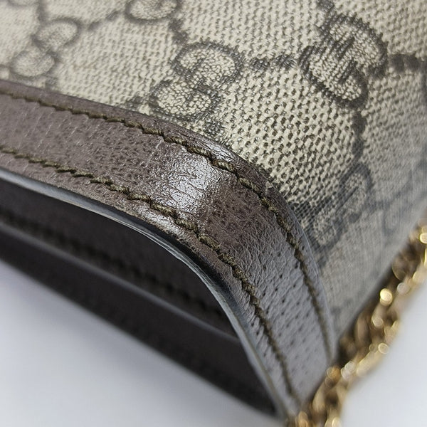 Ophidia Medium Monogram Coated Canvas Beige