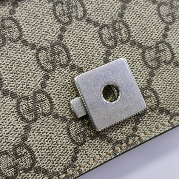 Dionysus Mini Monogram Coated Canvas Beige