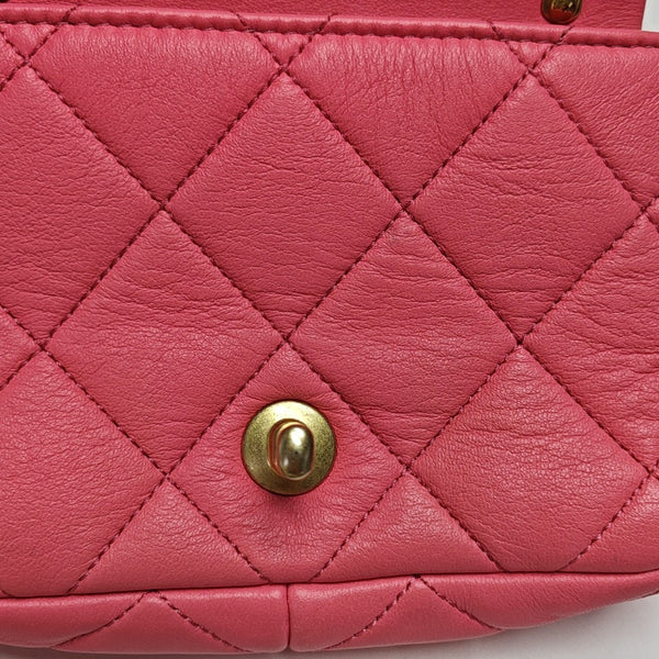 CLASSIC FLAP Mini Quilted Lambskin Pink