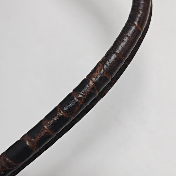 Calfskin Top Handle Bag Brown