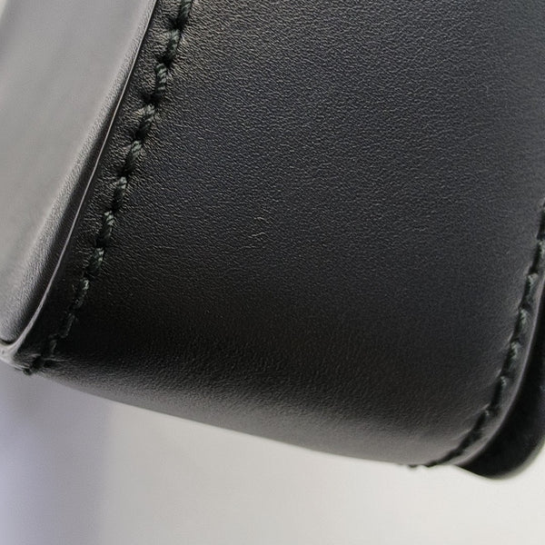Calfskin Top Handle Bag Black