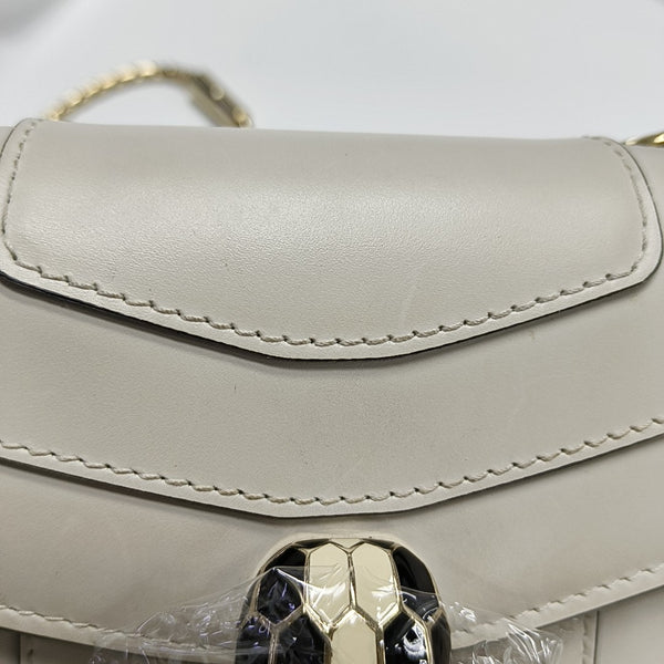 SERPENTI FOREVER Small Calfskin White